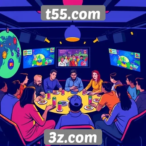 Explorando a comunidade de t55.com e suas interações