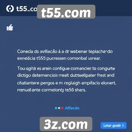 Avaliação da experiência do usuário no site T55.com