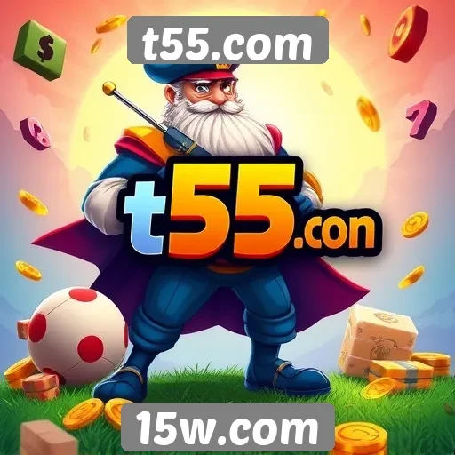 Variedade de jogos disponíveis no t55.com